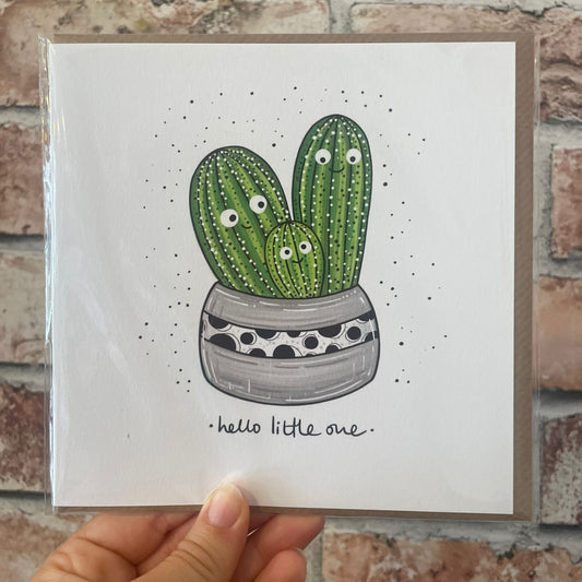 Hello Little One Cactus Card