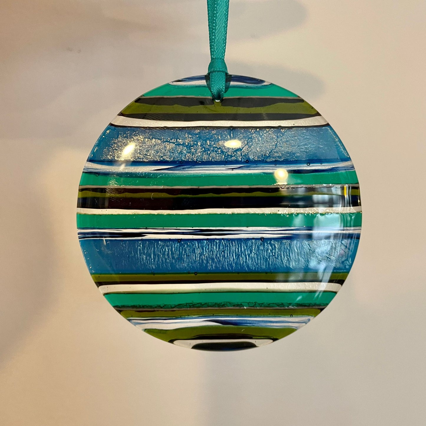 Hanging Round Glass Ornament