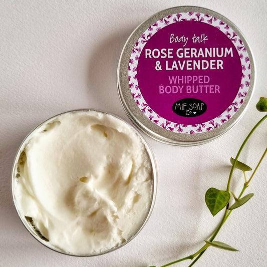 Whipped Body Butter - Rose Geranium & Lavender