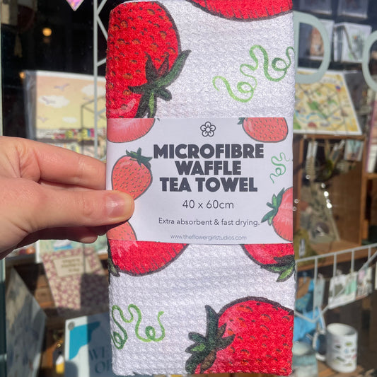 Strawberries Microfibre Tea Towel
