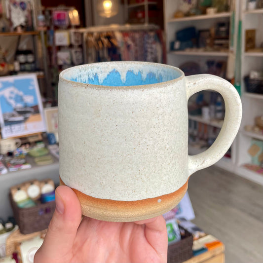 White & Blue Mug