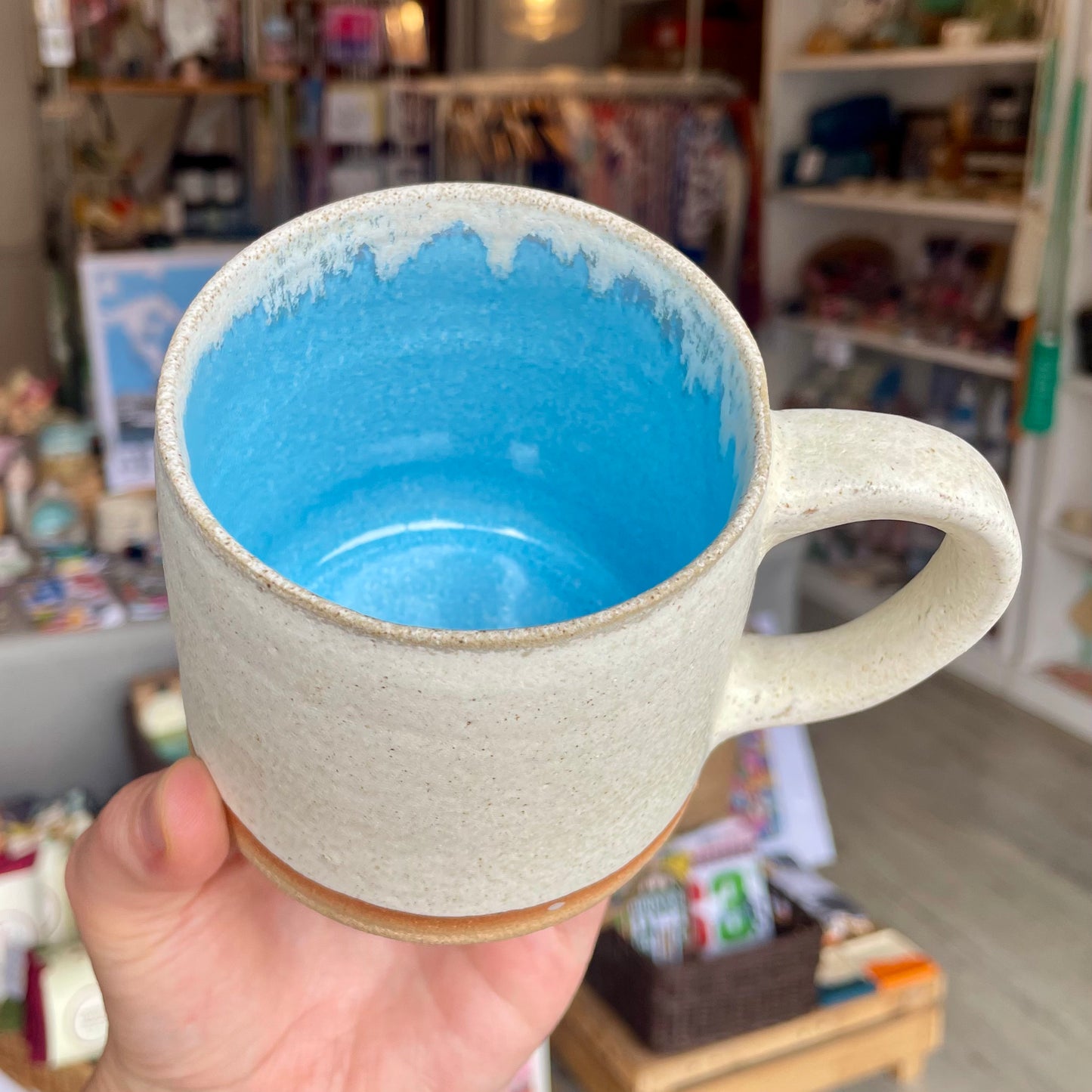 White & Blue Mug