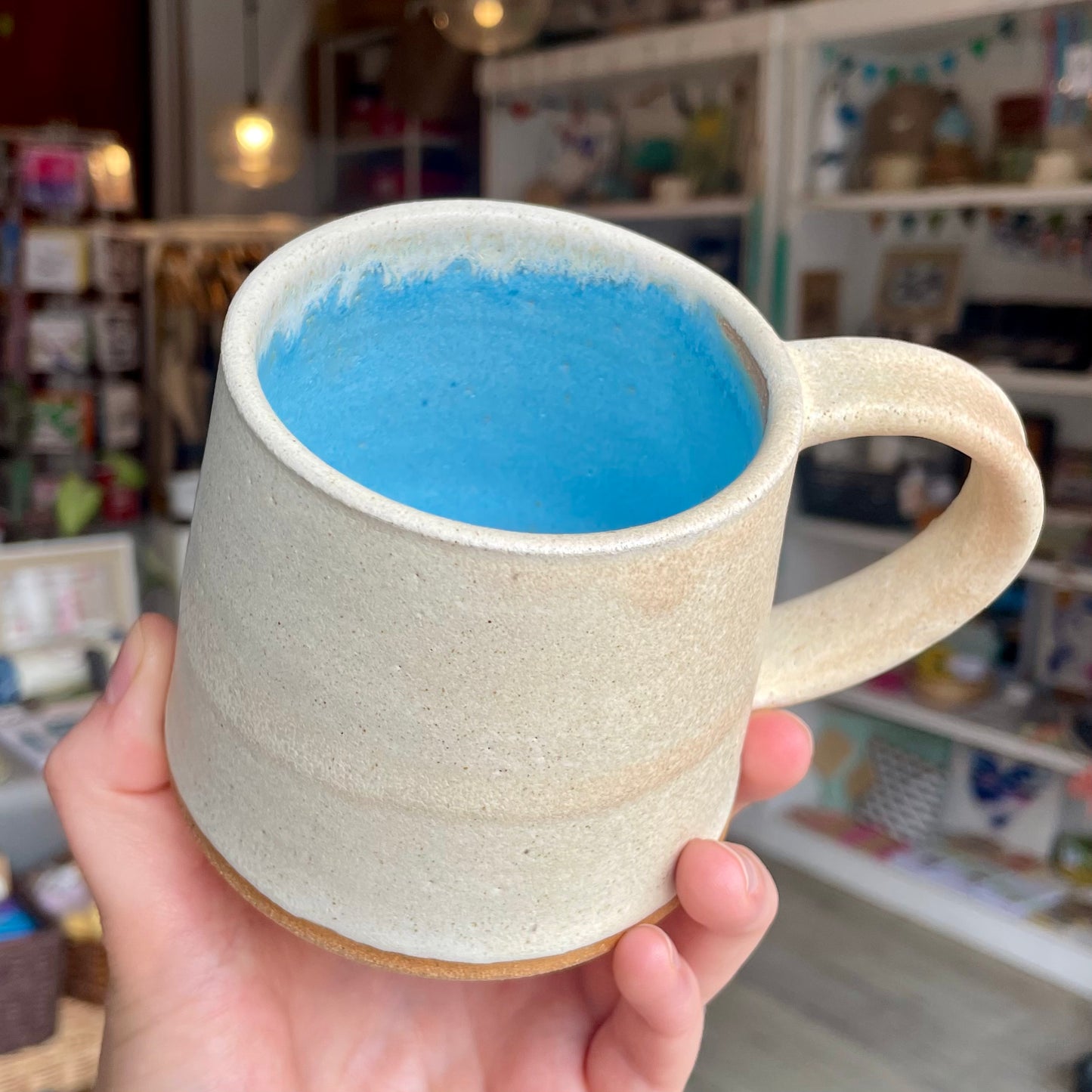 White & Blue Mug