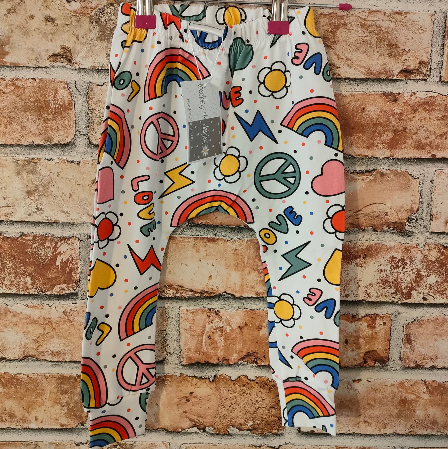 Peace & Love Baby Leggings