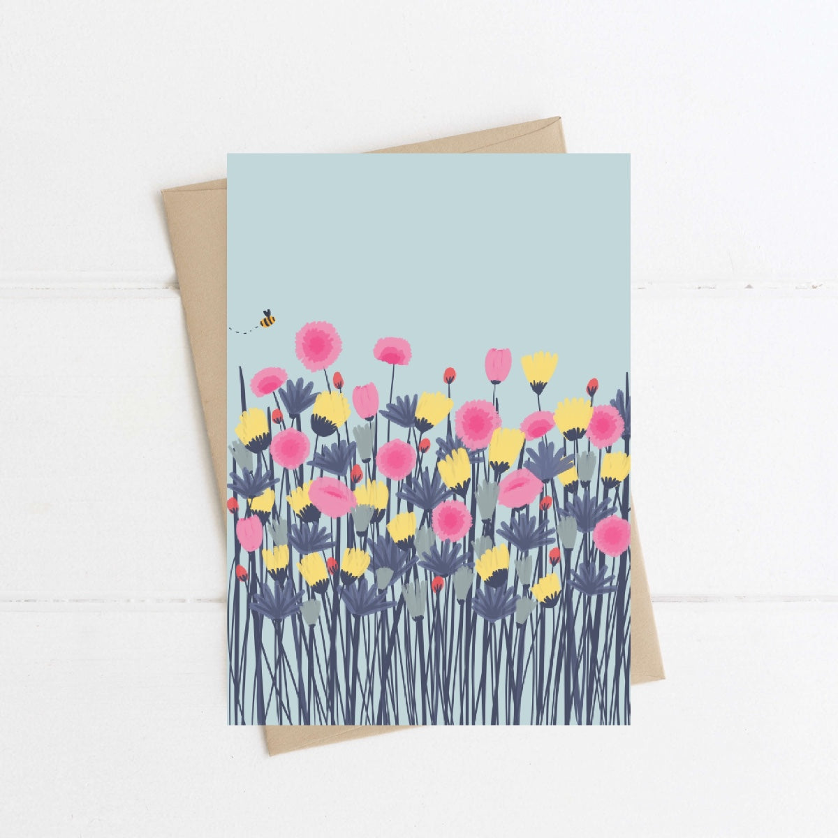 Blue Wildflowers Card