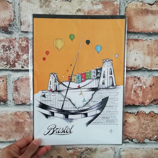 Bristol A4 Print Yellow