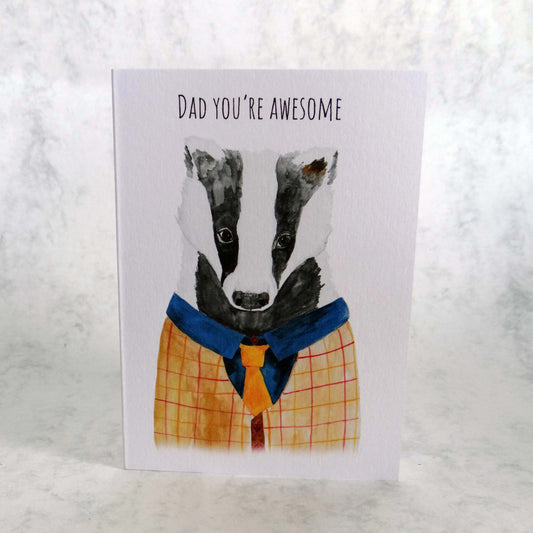 Badger Father's Day Card
