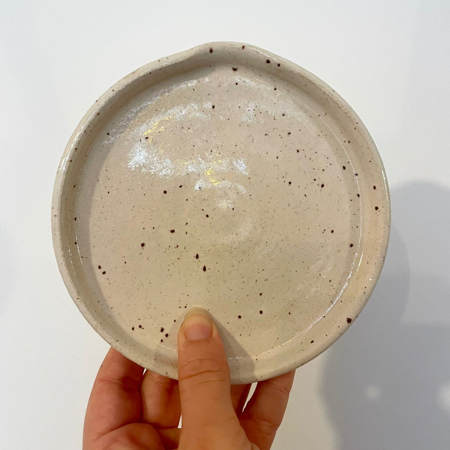 White Speckle Berry Bowl & Draining Dish