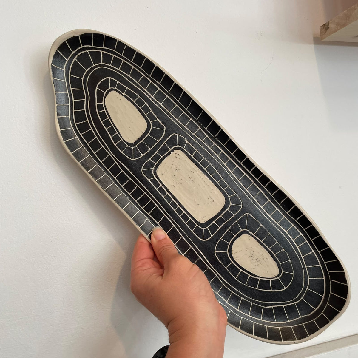 Black & White Serving Platter