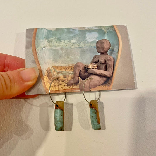 Ceramic Dangly Earrings