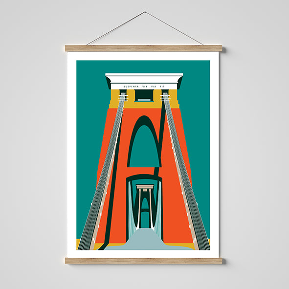 Suspension Bridge Towers Print