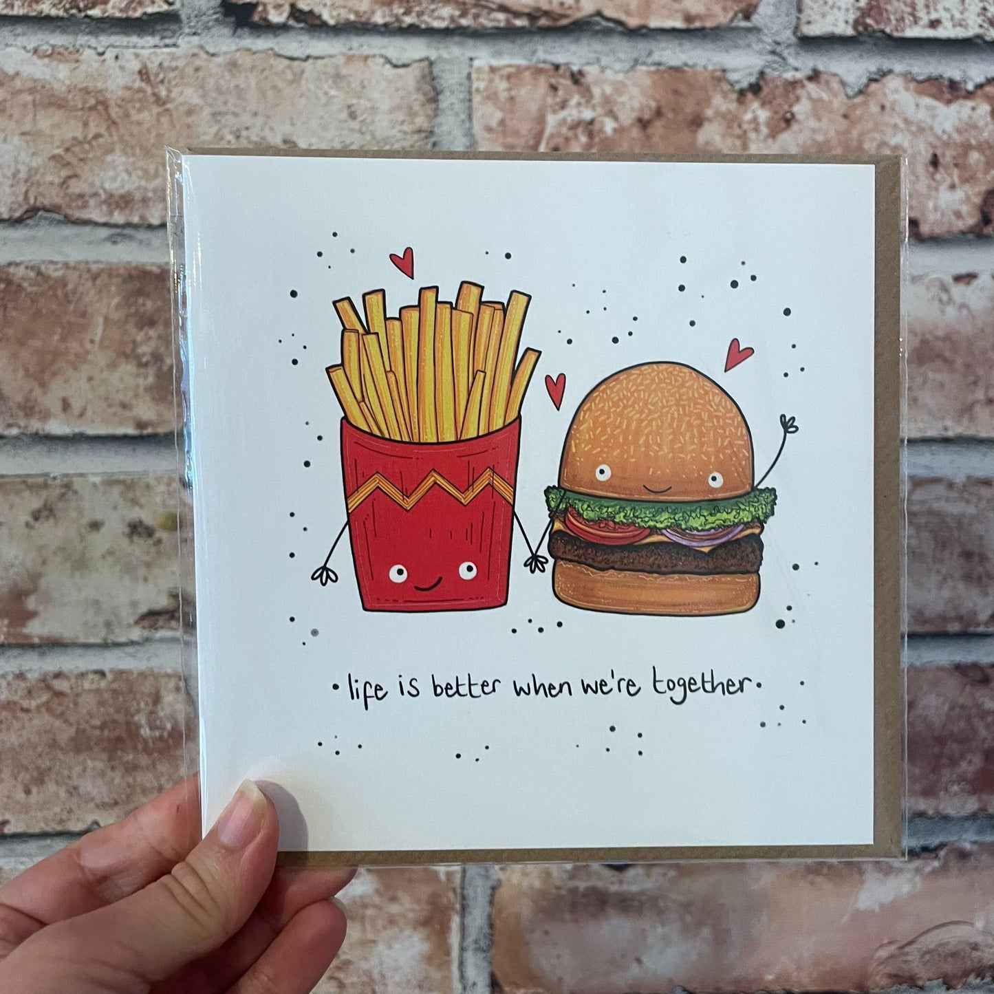 Burger and Fries Card