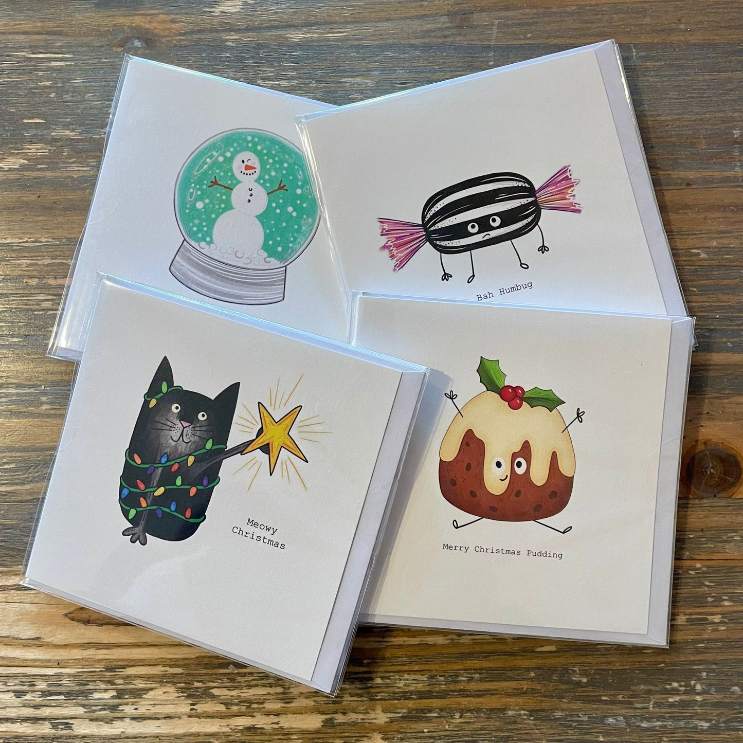 Mini Cards Christmas Cards - pack of 4