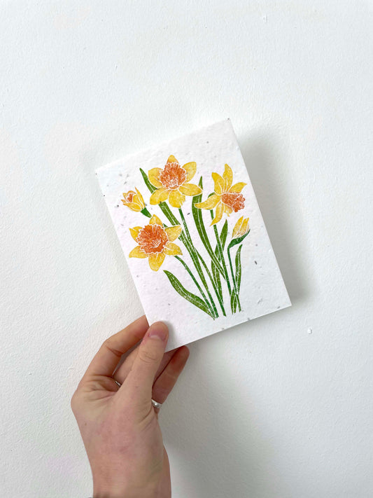 Daffodils Seed Card