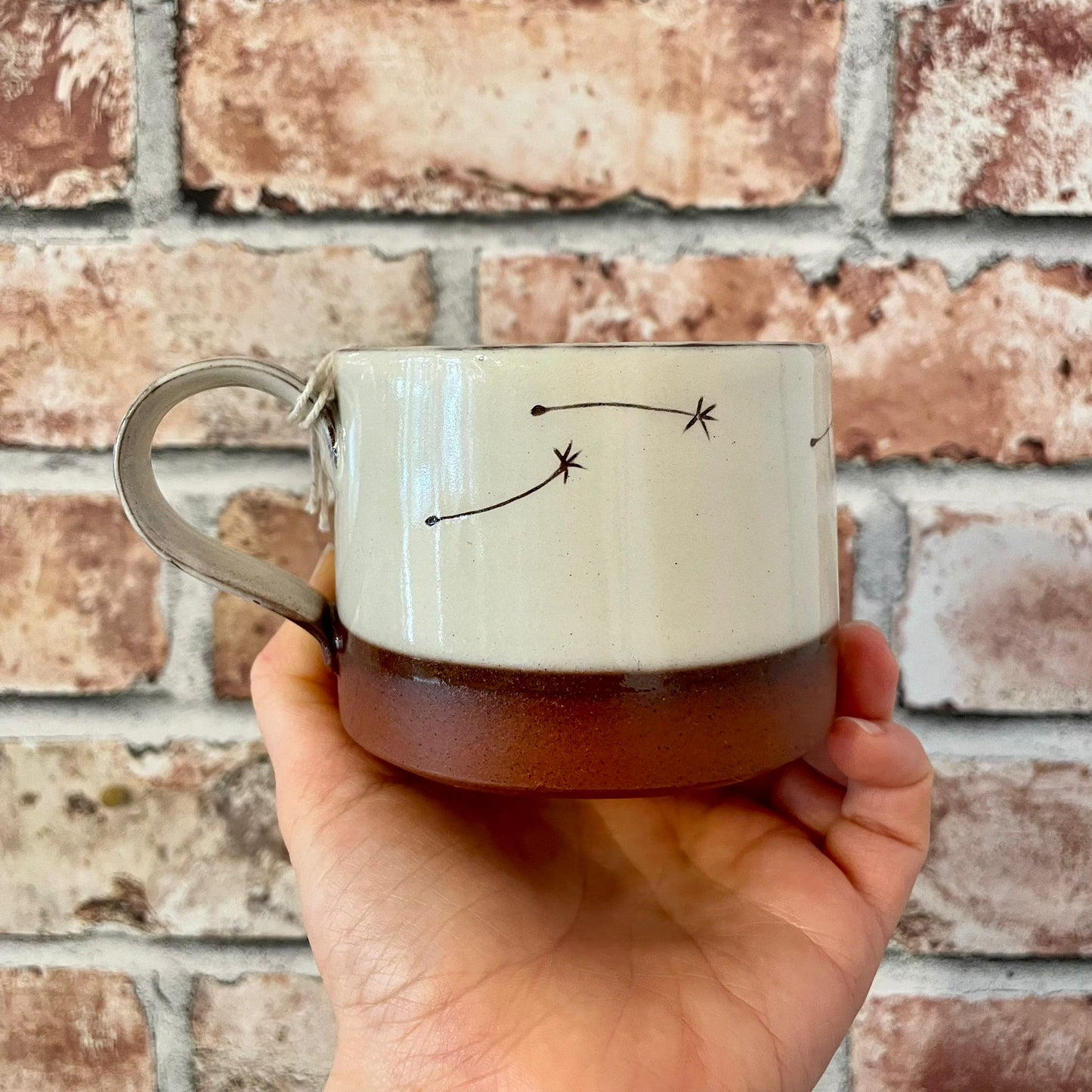 Medium Red Scraffito Mug