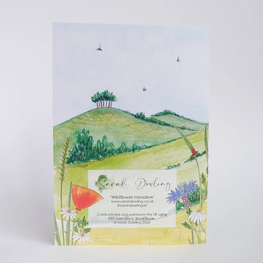 Wildflower Meadow Die-cut Card