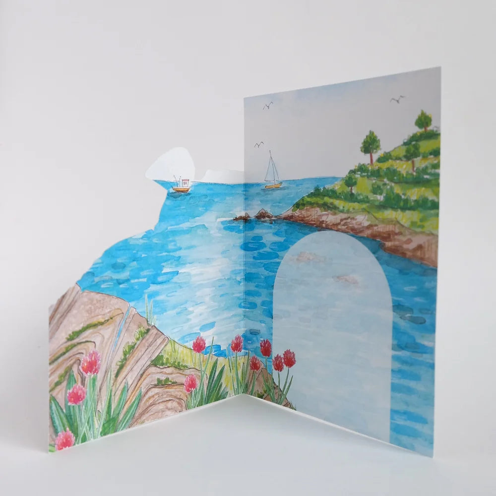 Puffin Cove Die-cut Card