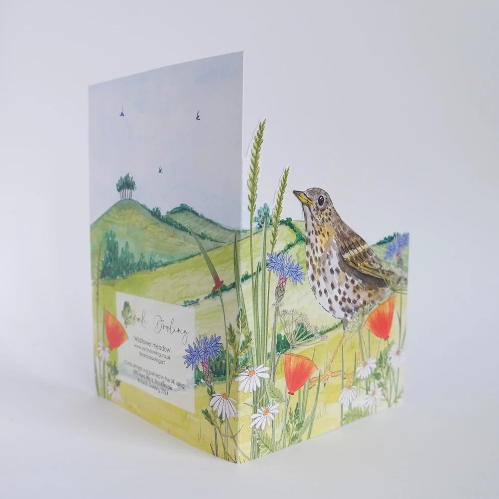 Wildflower Meadow Die-cut Card