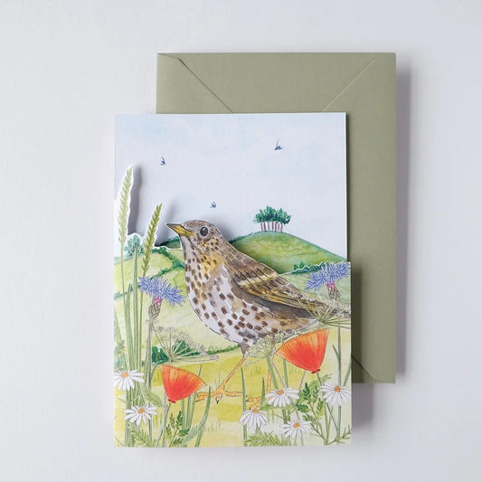 Wildflower Meadow Die-cut Card