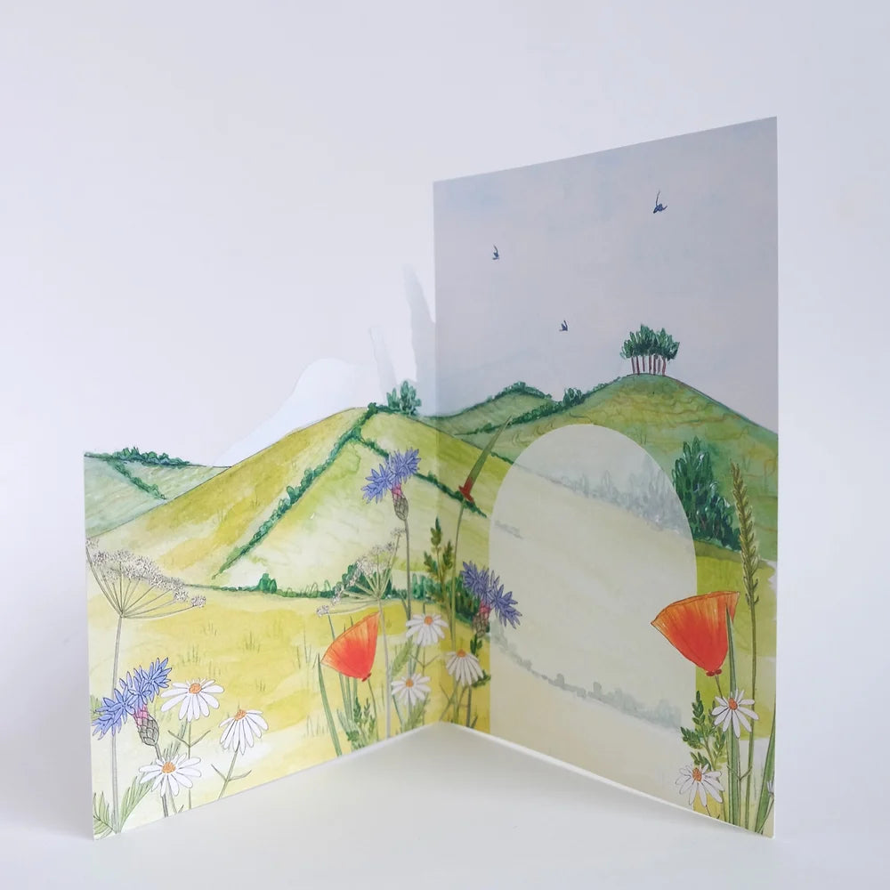 Wildflower Meadow Die-cut Card