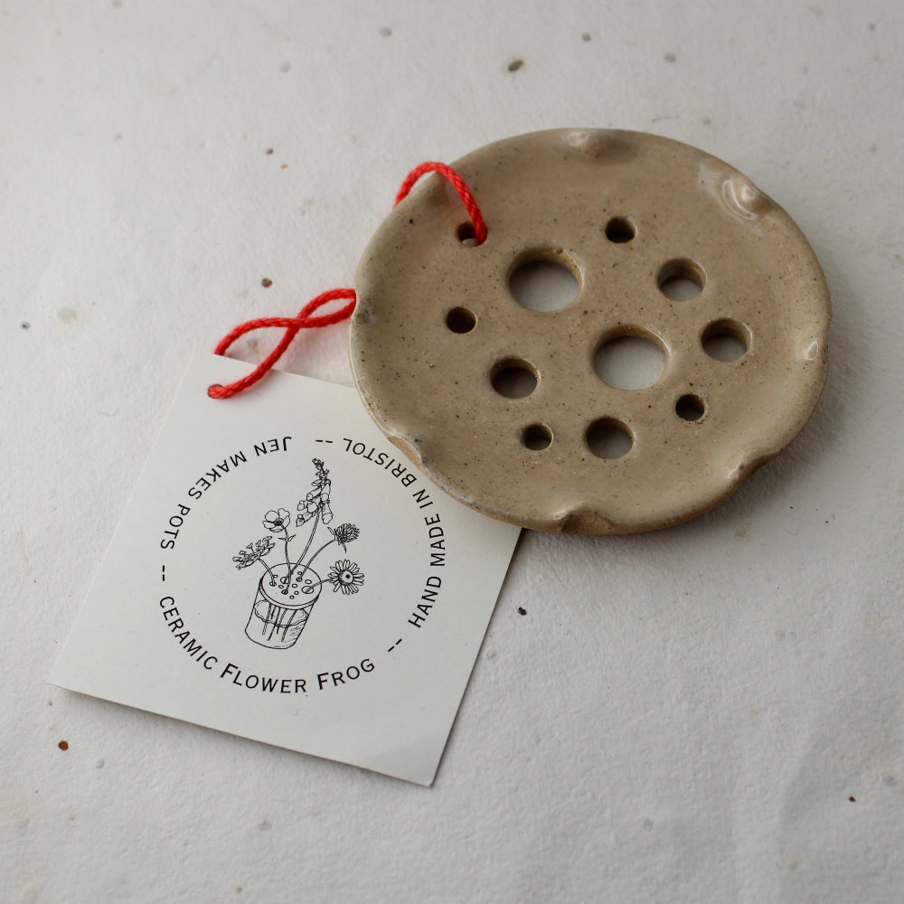 Ceramic Flower Frog