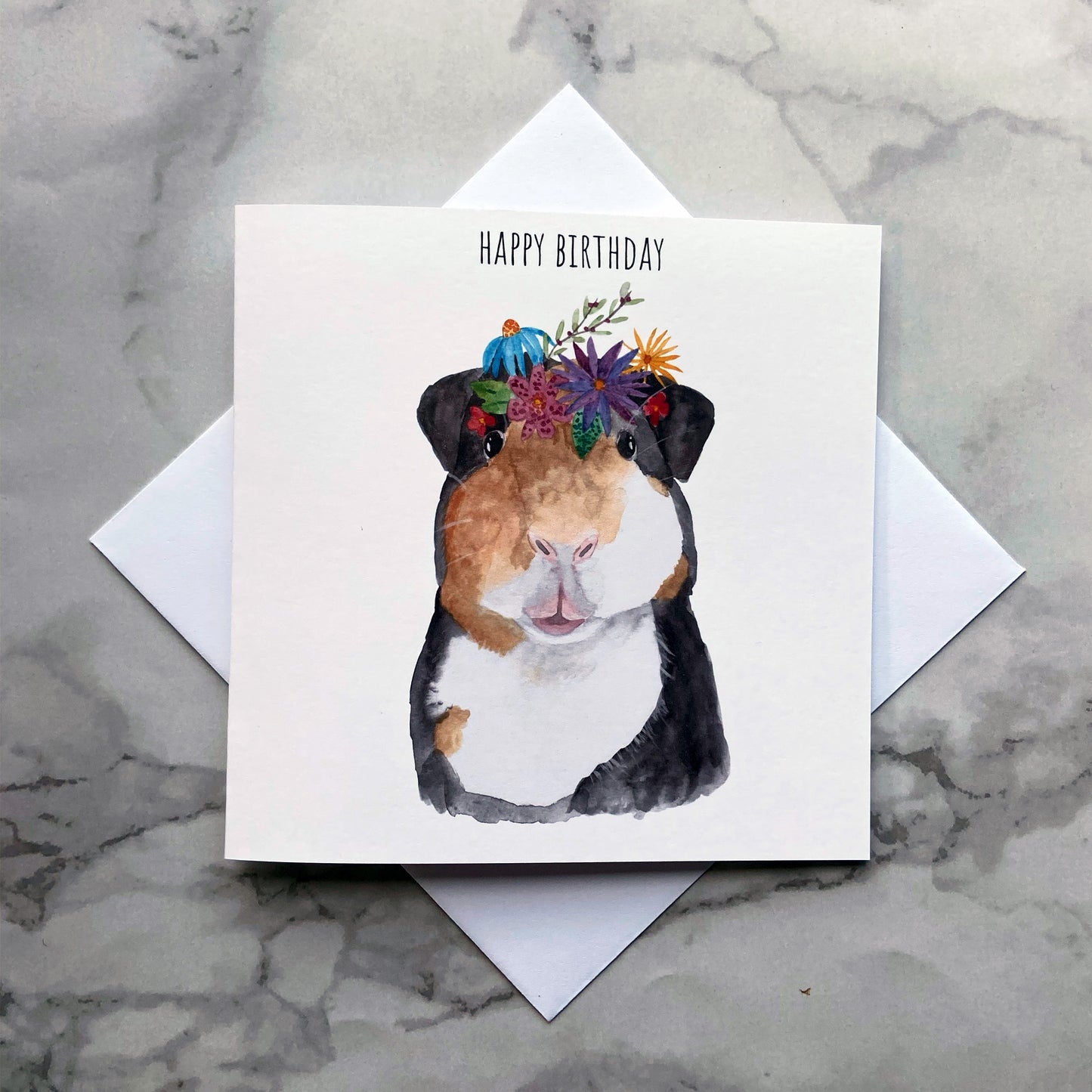 Guinea Pig Birthday Card