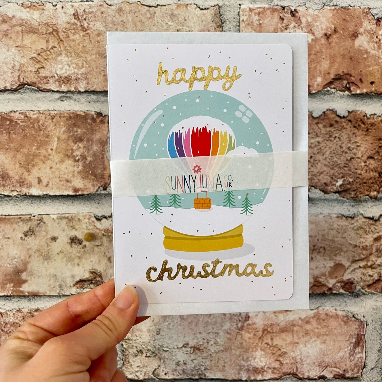 Happy Christmas Snow globe Card