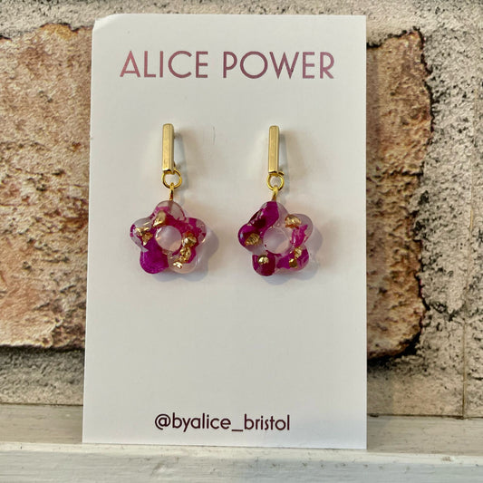 Flower Stick Earrings