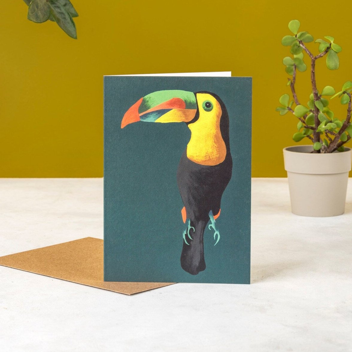 Teal Toucan Card