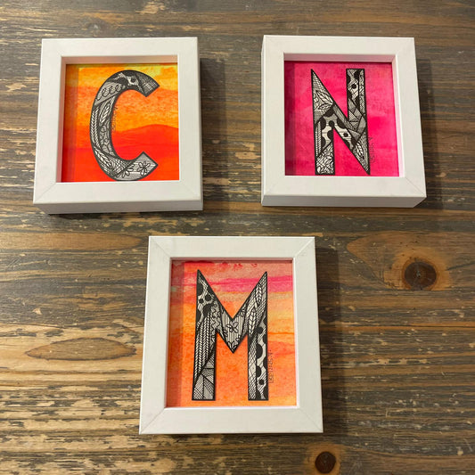 Miniature Framed Initial