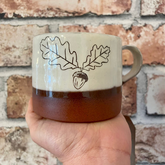 Red Oak Leaf Mug