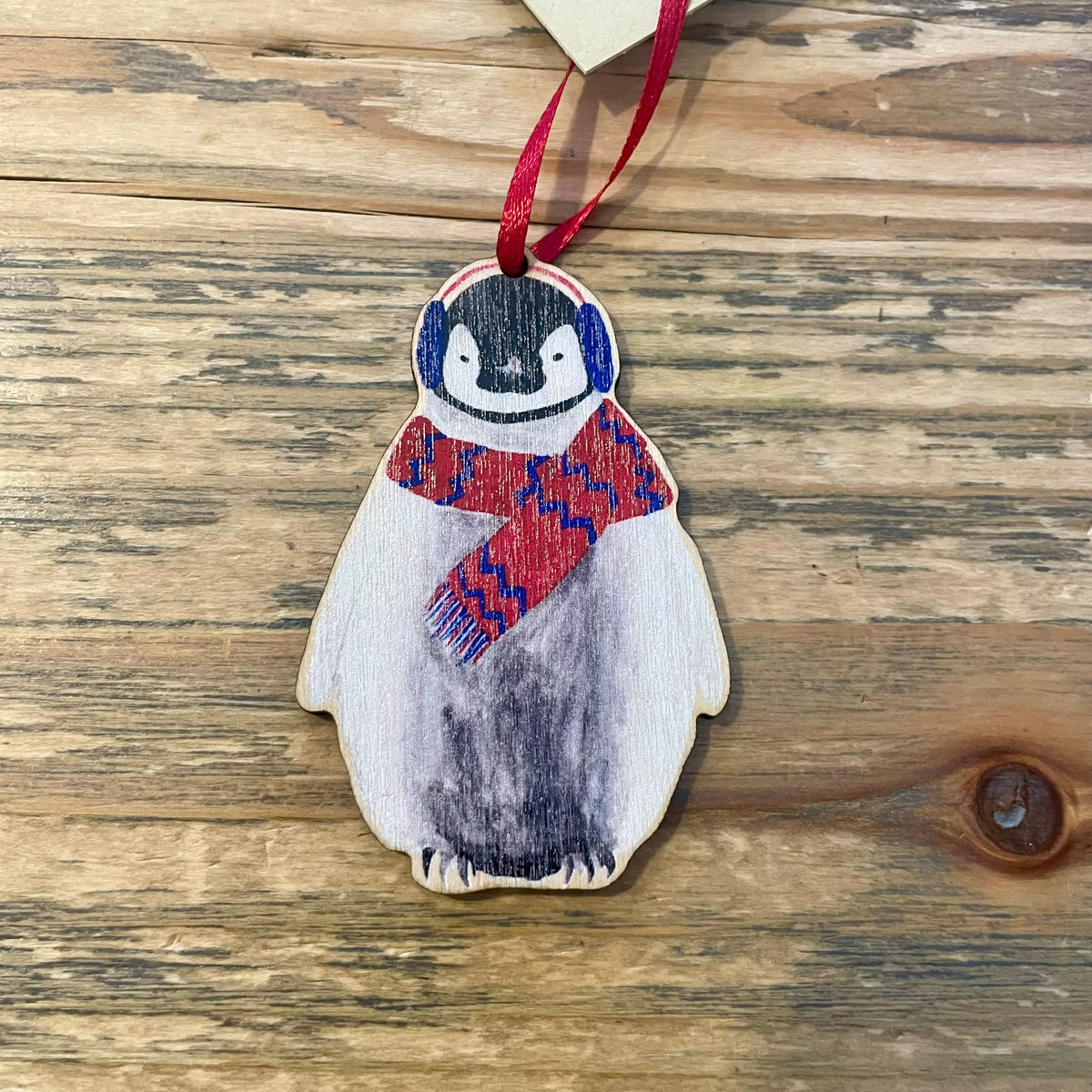 Penguin Wooden Christmas Decoration