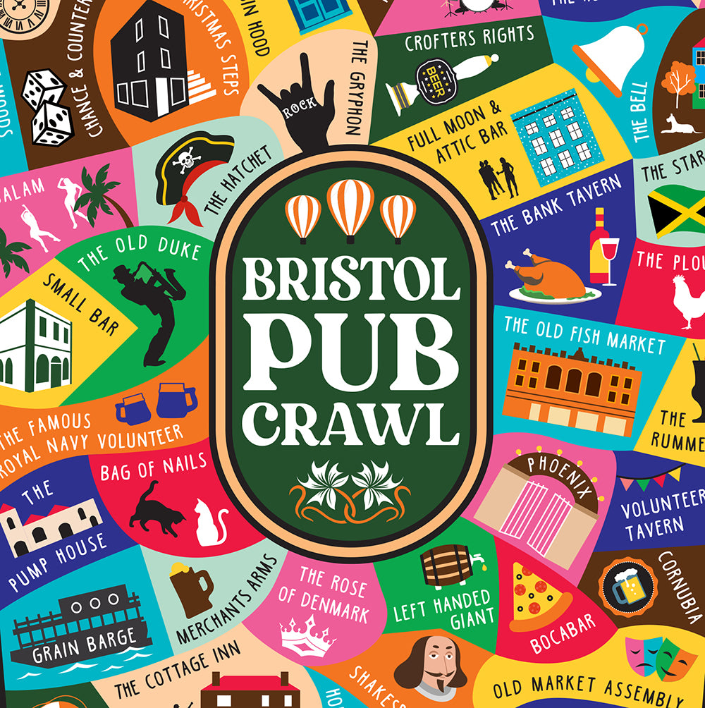 Pub Crawl Print A3