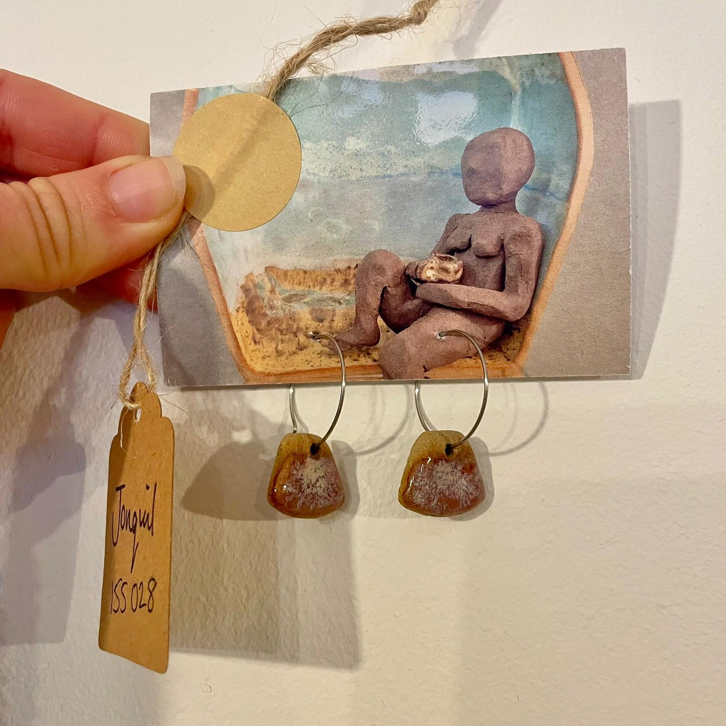 Ceramic Dangly Earrings
