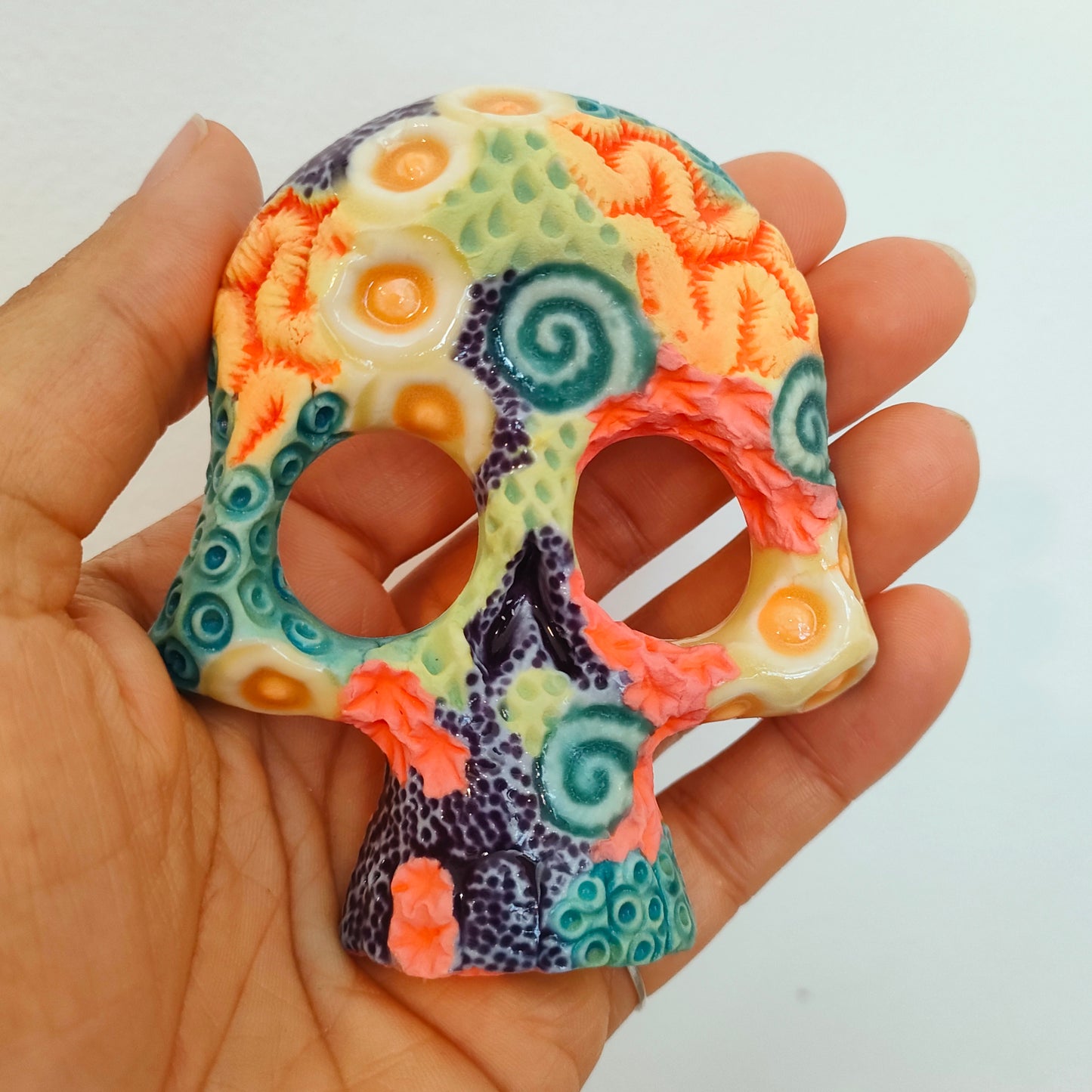 Ceramic Stamped Skull