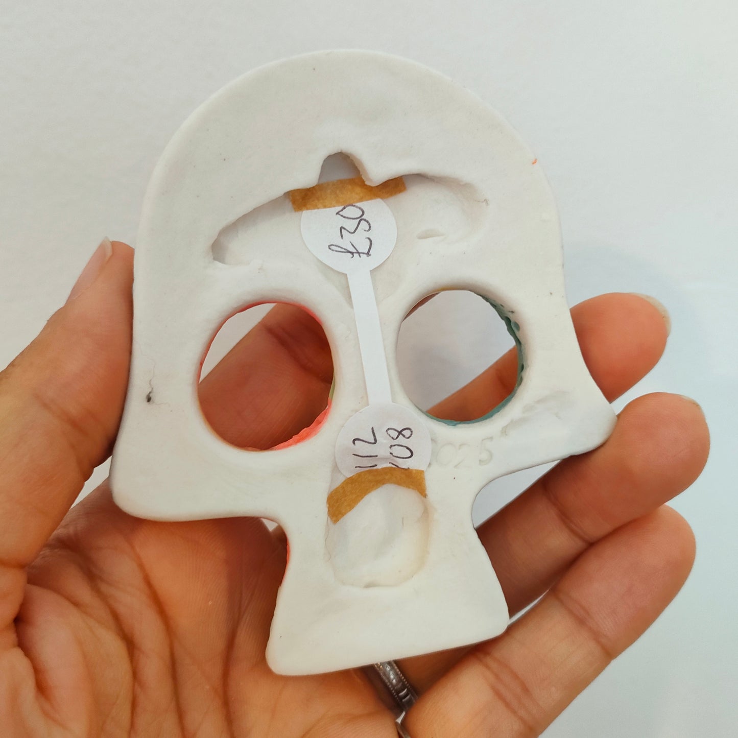 Ceramic Stamped Skull