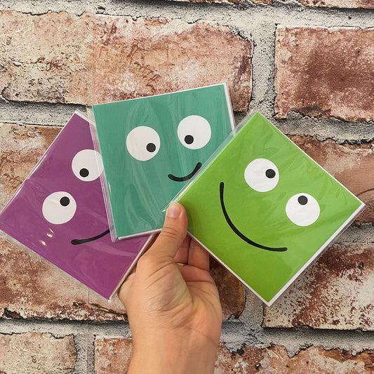 Mini Cards Smileys - set of 3