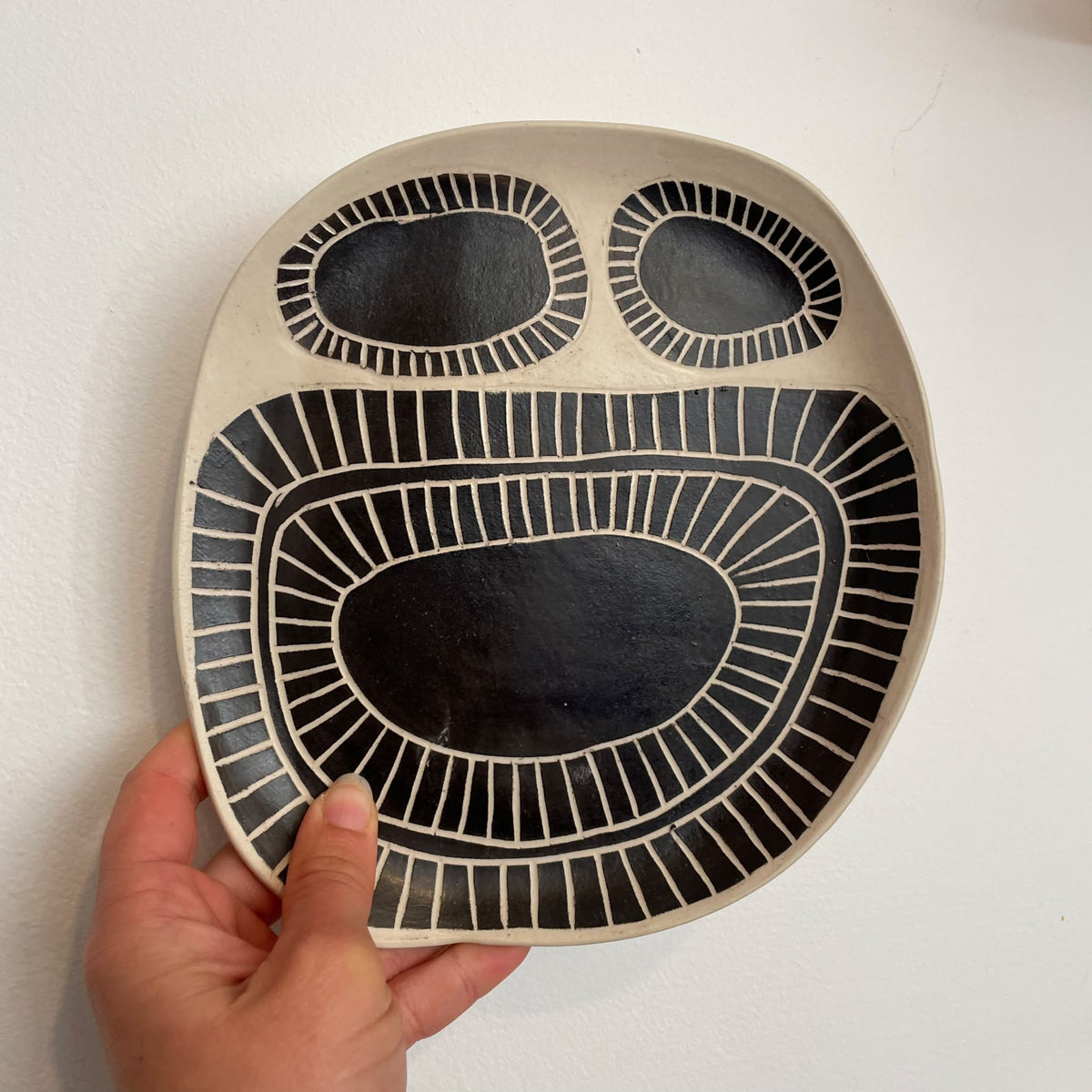 White & Black Small Plate