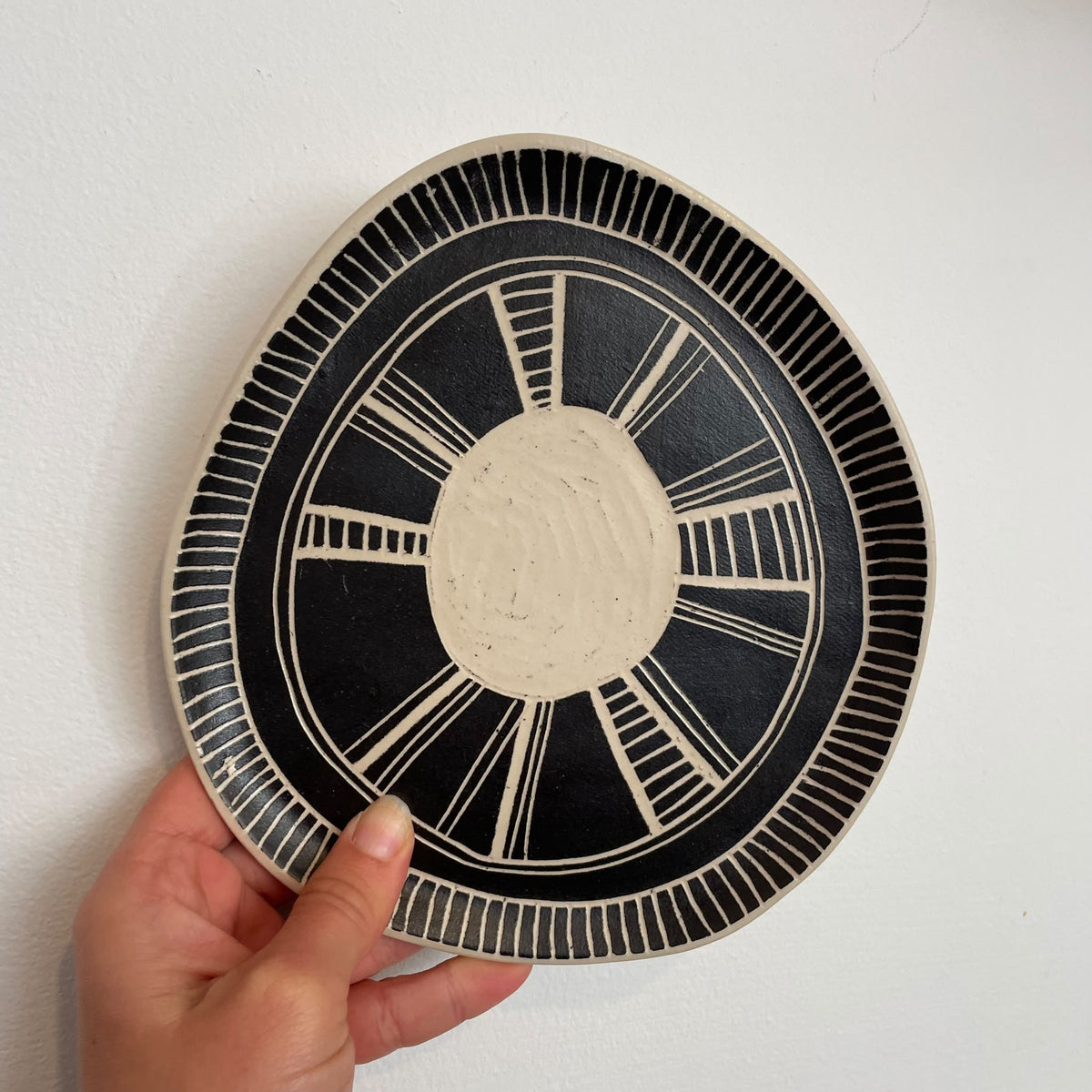 White & Black Small Plate