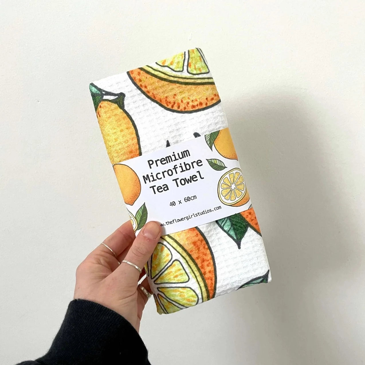 Lemons Microfibre Tea Towel