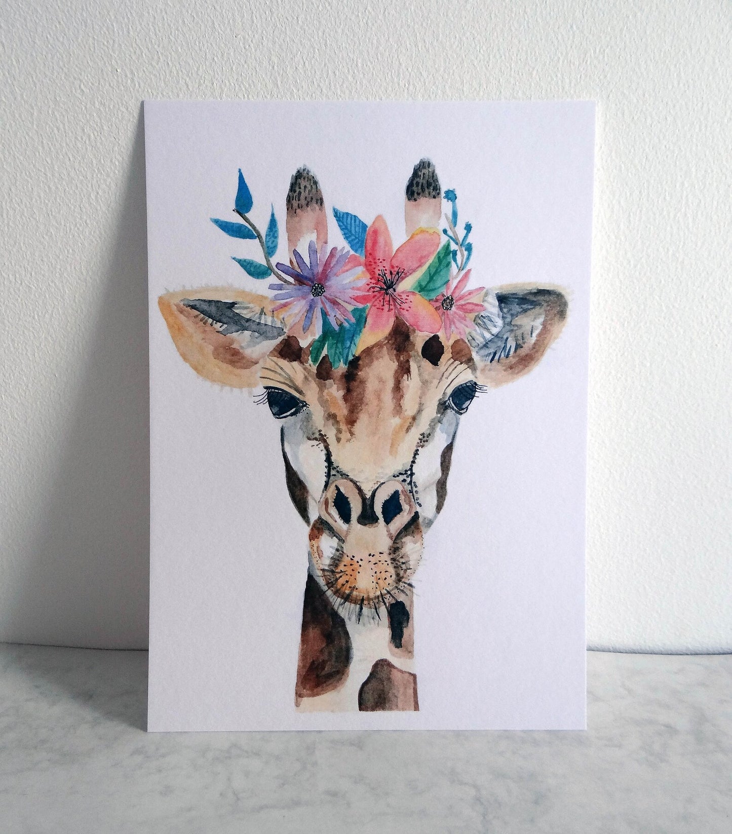 Giraffe Print A4