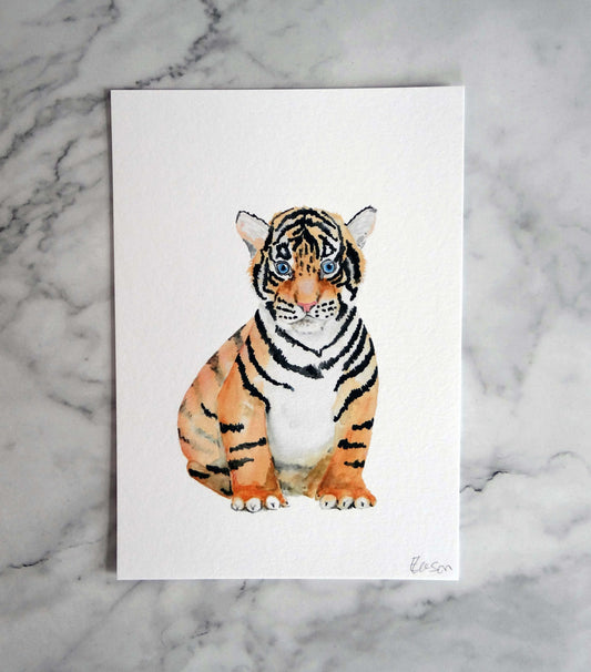 Tiger Cub Print A4