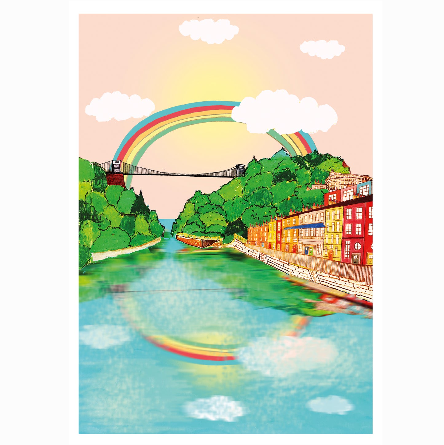 Bristol Rainbow A3 Print