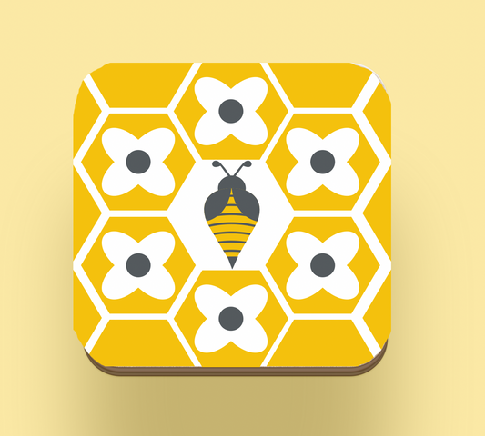 Yellow Bees Coaster
