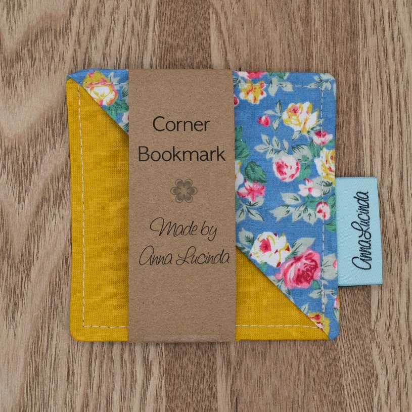 Corner Bookmarks In Various Fabrics