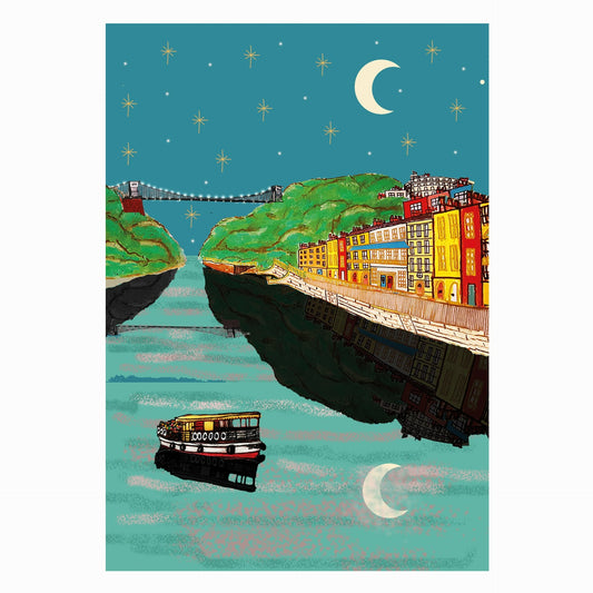 Bristol At Night Card