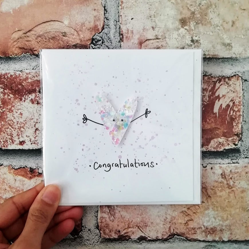 Glitter Congratulations Card