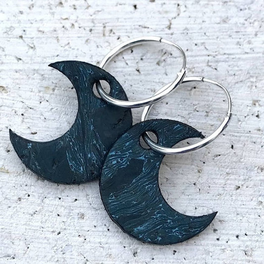 Crescent Moon Hoops Ocean