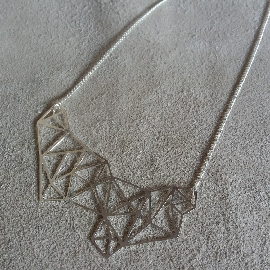 Large Geo Bib Necklace