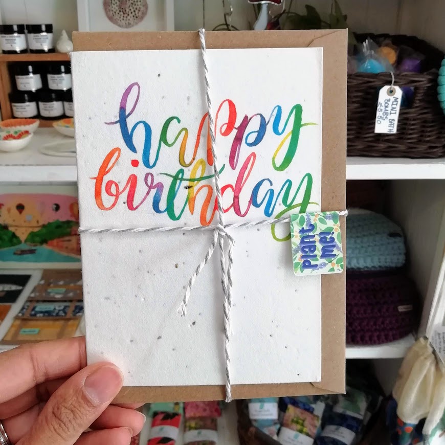 Rainbow Birthday Seed Card